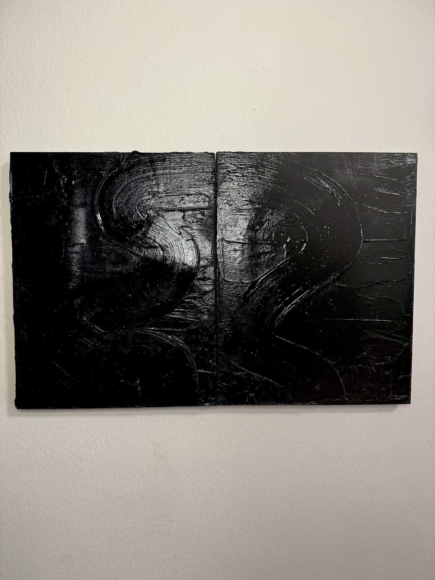 Black textured art