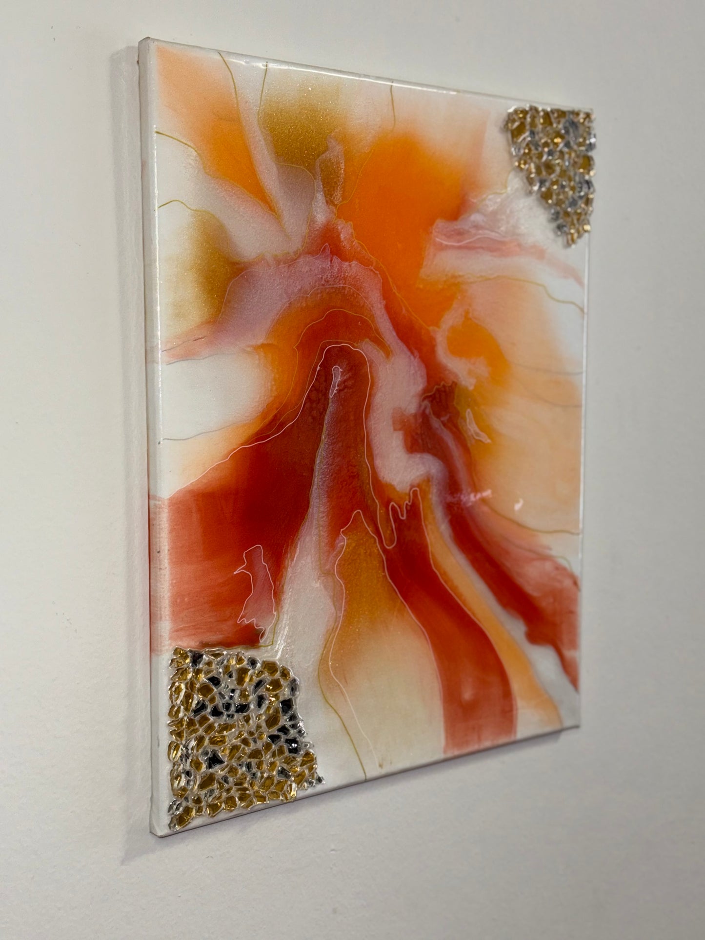 Orange geode resin